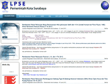 Tablet Screenshot of 2011.lpse.surabaya.go.id