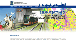 Desktop Screenshot of bappeko.surabaya.go.id
